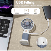 Мини ръчен вентилатор с USB зареждан